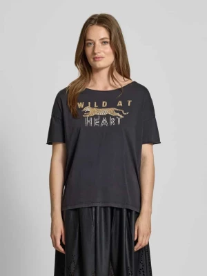 T-shirt o kroju relaxed fit z czystej bawełny z nadrukiem z motywem Oui