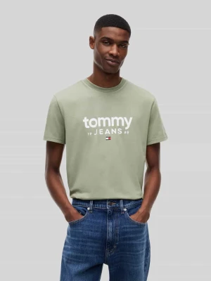 t-shirt o kroju relaxed fit z czystej bawełny z napisem z logo Tommy Jeans