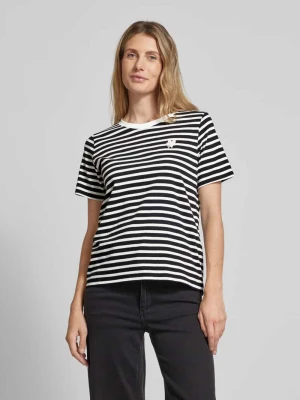 T-shirt o kroju relaxed fit z czystej bawełny z wyhaftowanym sercem s.Oliver RED LABEL