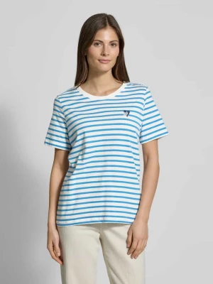 T-shirt o kroju relaxed fit z czystej bawełny z wyhaftowanym sercem s.Oliver RED LABEL