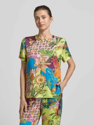 t-shirt o kroju relaxed fit z czystej wiskozy Liu Jo White