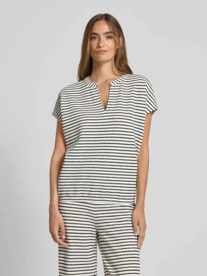 T-shirt o kroju relaxed fit z dekoltem w serek s.Oliver RED LABEL