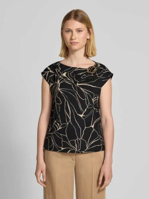 T-shirt o kroju relaxed fit z detalem biżuteryjnym s.Oliver BLACK LABEL