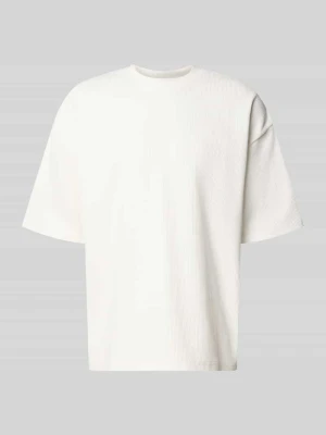 t-shirt o kroju relaxed fit z fakturowanym wzorem REVIEW