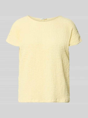 t-shirt o kroju relaxed fit z fakturowanym wzorem s.Oliver RED LABEL