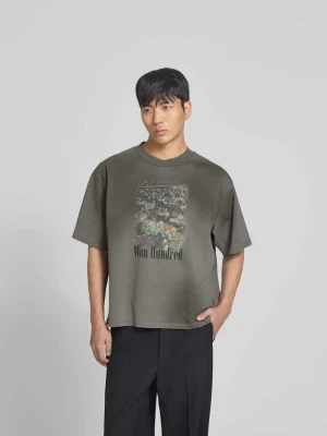 t-shirt o kroju relaxed fit z foto printem Won Hundred Średnioszary