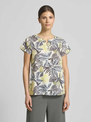 t-shirt o kroju relaxed fit z kwiatowym nadrukiem na całej powierzchni Soyaconcept