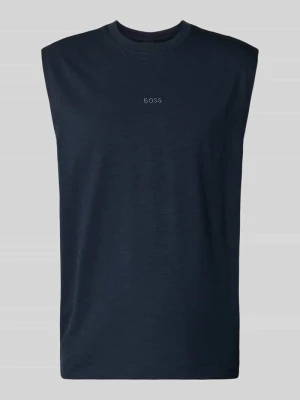 t-shirt o kroju relaxed fit z mieszanka bawełny model 'TE_SURF' Boss Orange