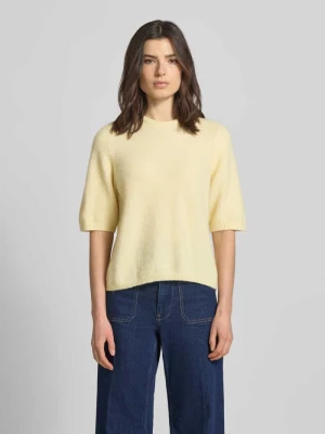 T-shirt o kroju relaxed fit z mieszanki alpaki model 'Alpha' Gestuz