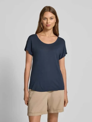 T-shirt o kroju relaxed fit z mieszanki bawełny i wiskozy Marc O'Polo