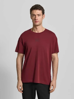 T-shirt o kroju relaxed fit z mieszanki bawełny, model „LAZE” HUGO