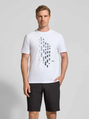 T-shirt o kroju relaxed fit z mieszanki bawełny model ‘TEE’ BOSS Green