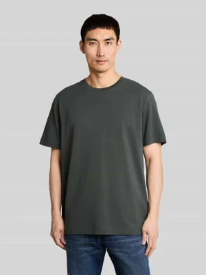 t-shirt o kroju relaxed fit z mieszanki bawełny Tom Tailor Oliwkowy