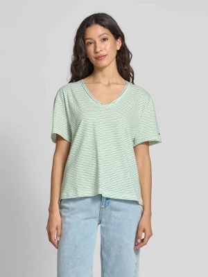T-shirt o kroju relaxed fit z mieszanki lnu i bawełny Tommy Hilfiger