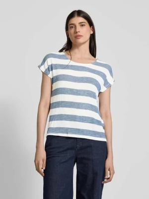 T-shirt o kroju relaxed fit z mieszanki wiskozy model ‘WIDE STRIPE’ Vero Moda