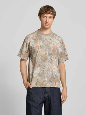 t-shirt o kroju relaxed fit z nadrukiem z logo ANOTHER COTTON LAB