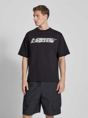 T-shirt o kroju relaxed fit z nadrukiem z logo model ‘Lightning’ Low Lights Studios