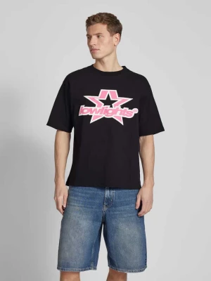 T-shirt o kroju relaxed fit z nadrukiem z logo model ‘Superstar’ Low Lights Studios