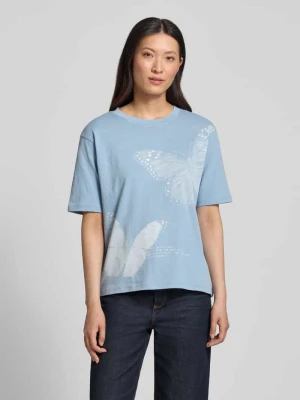 t-shirt o kroju relaxed fit z nadrukiem z motywem Jake*s Błękitny