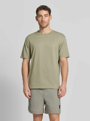 t-shirt o kroju relaxed fit z nadrukiem z tyłu HUGO