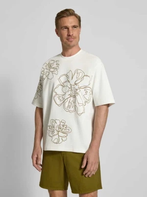 T-shirt o kroju relaxed fit z okrągłym dekoltem JAKE*S STUDIO MEN