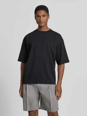 t-shirt o kroju relaxed fit z okrągłym dekoltem Jake*s Czarny
