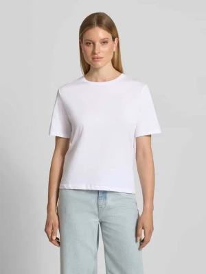 T-shirt o kroju relaxed fit z okrągłym dekoltem model 'Jeanitta' MSCH Copenhagen Biały