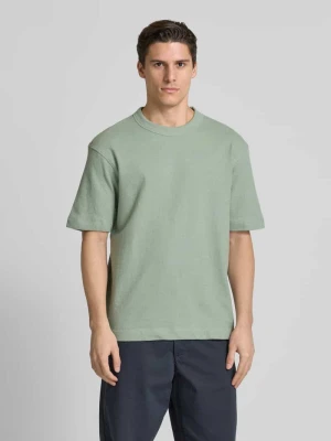 T-shirt o kroju relaxed fit z okrągłym dekoltem Selected Homme