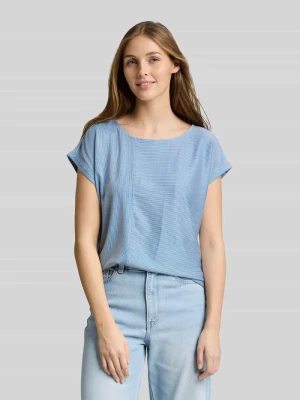 t-shirt o kroju relaxed fit z okrągłym dekoltem Tom Tailor Denim