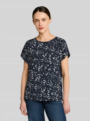 t-shirt o kroju relaxed fit z wiskozy Tom Tailor Jasnoróżowy