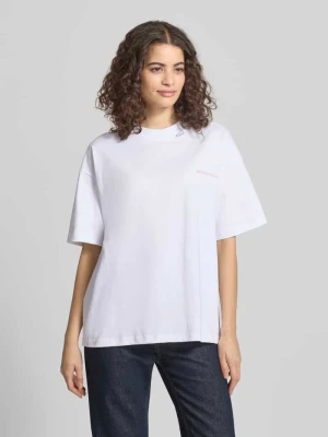 t-shirt o kroju relaxed fit z wyhaftowanym logo ANOTHER COTTON LAB