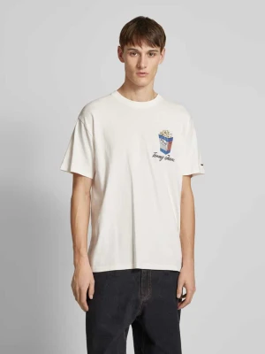 T-shirt o kroju relaxed fit z wyhaftowanym logo model ‘NOVELTY’ Tommy Jeans