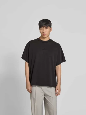 t-shirt o kroju relaxed fit z wyhaftowanym logo Won Hundred Czarny