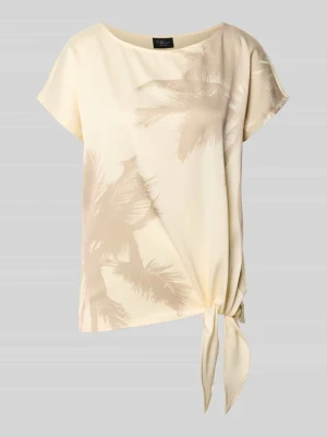 t-shirt o kroju relaxed fit ze wzorem na całej powierzchni s.Oliver BLACK LABEL