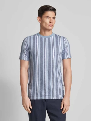 T-shirt o kroju relaxed fit ze wzorem w paski model ‘Towel striped’ lindbergh
