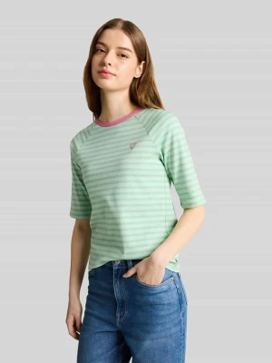 T-shirt o kroju shaping fit z czystej Bawełny Tom Tailor Denim