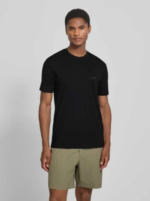 T-shirt o kroju slim fit extra z okrągłym dekoltem Armani Exchange Czarny