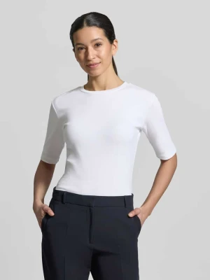 T-shirt o kroju slim fit w kroju rękaw o dł. 1/2 Christian Berg Woman