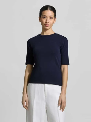 T-shirt o kroju slim fit w kroju rękaw o dł. 1/2 Christian Berg Woman