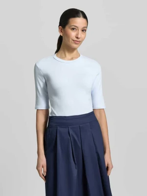 T-shirt o kroju slim fit w kroju rękaw o dł. 1/2 Christian Berg Woman
