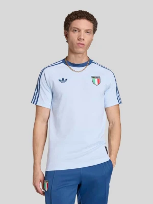 t-shirt o kroju slim fit Włochy z mieszanki bawełny adidas Originals