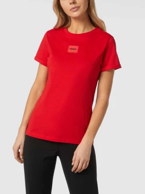 T-shirt o kroju slim fit z bawełny ekologicznej HUGO