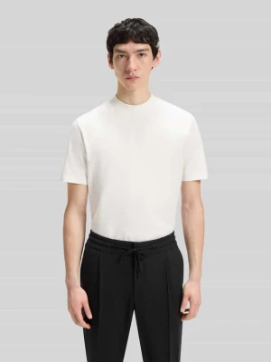 t-shirt o kroju slim fit z czystej bawełny model 'DIMERSOM' Hugo Złamany biały