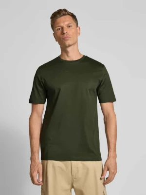 T-shirt o kroju slim fit z czystej bawełny model ‘DIMERSTEE’ HUGO