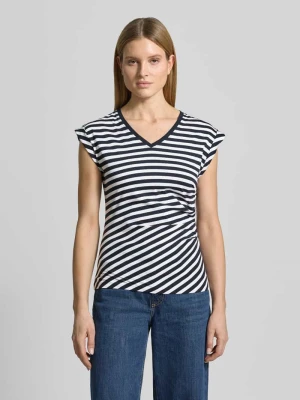 t-shirt o kroju slim fit z czystej bawełny model 'EVKA' Boss