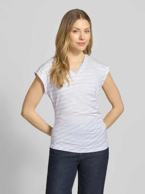 t-shirt o kroju slim fit z czystej bawełny model 'EVKA' Boss