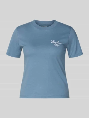 t-shirt o kroju slim fit z czystej bawełny model 'Gracious' Carhartt WIP