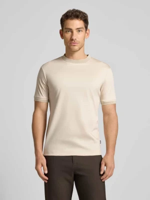 t-shirt o kroju slim fit z czystej bawełny model 'H-TESSLER 238' Boss Złamany biały