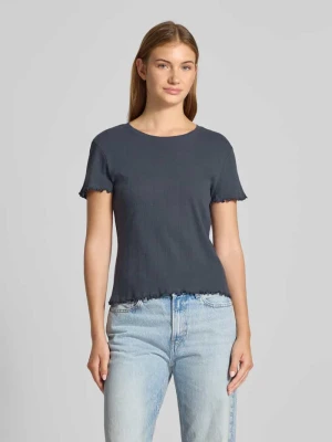T-shirt o kroju slim fit z czystej bawełny model ‘MARIE’ Pieces
