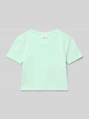 T-shirt o kroju Slim Fit z czystej bawełny s.Oliver RED LABEL